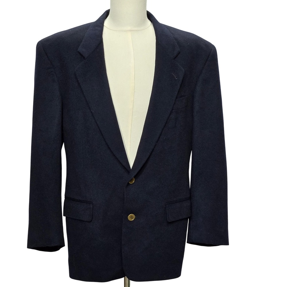 Hugo Boss Blazer Mens 40R Navy Blue Wool Cashmere Loro Piana Corleone‎ Jacket